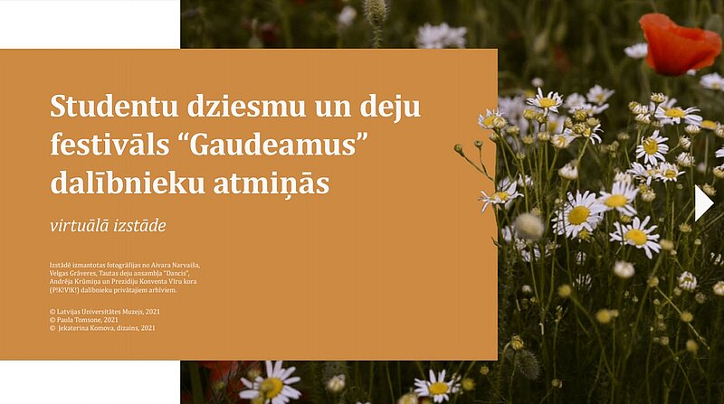 Izstāde “Studentu dziesmu un deju festivāls “Gaudeamus” dalībnieku atmiņās”