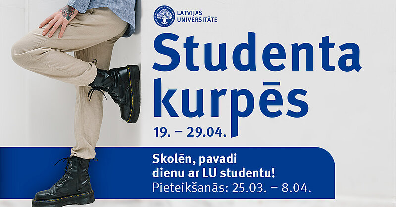 Skolēniem iespēja iejusties studenta lomā pasākumā “Studenta kurpēs”