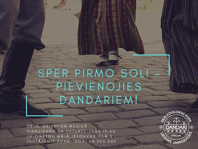 Sper pirmo soli - pievienojies "Dandariem"!