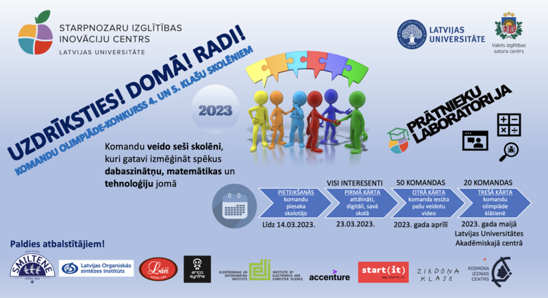 Atklātā olimpiāde- konkurss "Uzdrīksties! Domā! Radi! 2023